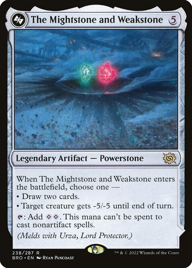 The Mightstone and Weakstone 238 (The Brothers' War)  - Foil | Good Games Adelaide SA