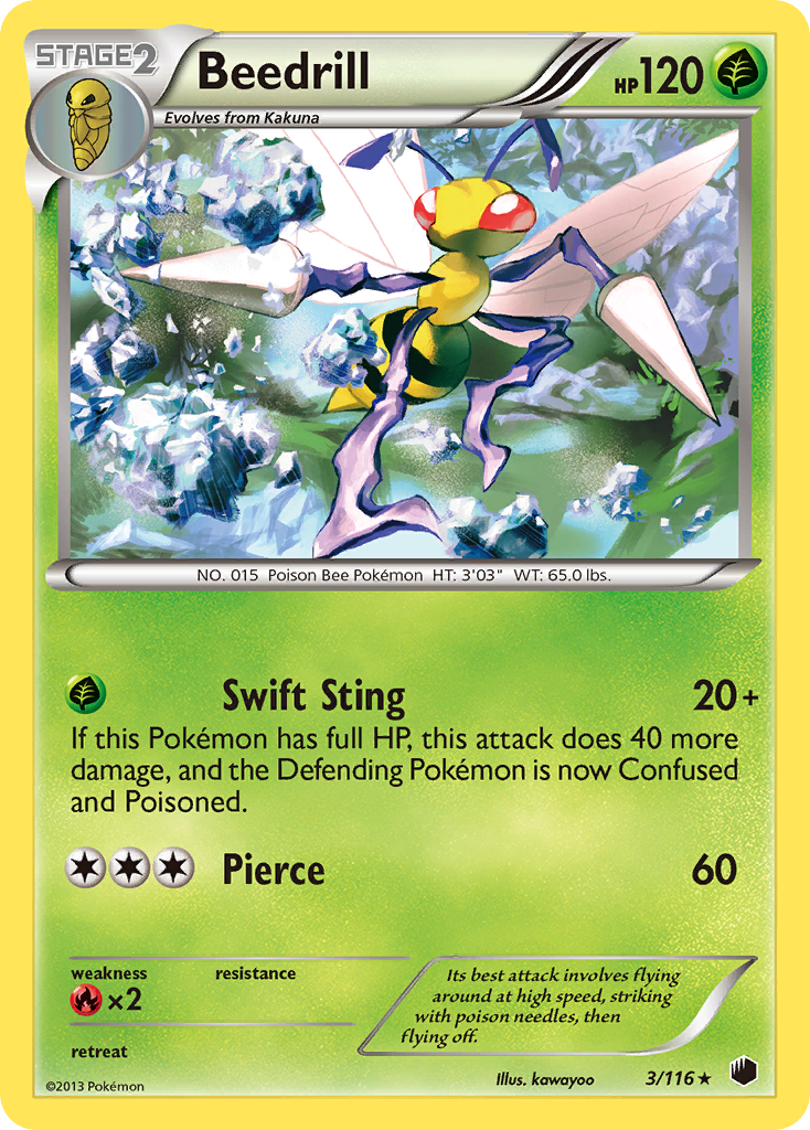 Beedrill (3/116) [Black & White: Plasma Freeze] | Good Games Adelaide SA