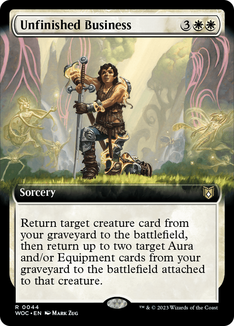 Unfinished Business (Extended Art) [Wilds of Eldraine Commander] | Good Games Adelaide SA