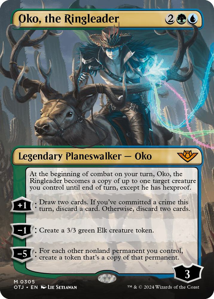 Oko, the Ringleader 305/286 (Outlaws of Thunder Junction)  - Borderless Foil | Good Games Adelaide SA