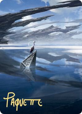 Seachrome Coast Art Card Gold Stamped Signature 31 (Art Series: Zendikar Rising)  | Good Games Adelaide SA