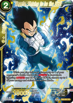 Vegeta, Striving to be the Best (Gold Stamped) [TB3-051] | Good Games Adelaide SA