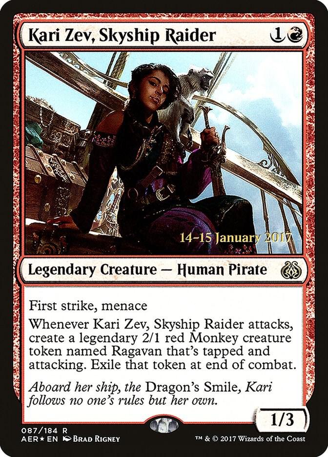 Kari Zev Skyship Raider 87 (Prerelease Cards)  - Foil | Good Games Adelaide SA