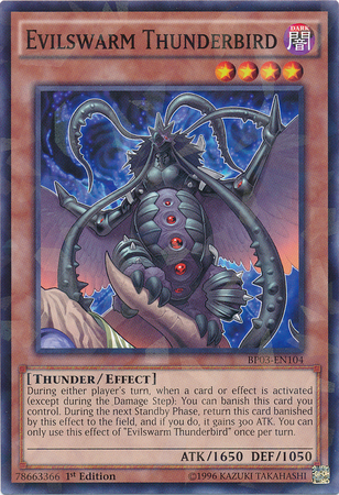 Evilswarm Thunderbird [BP03-EN104] Shatterfoil Rare | Good Games Adelaide SA