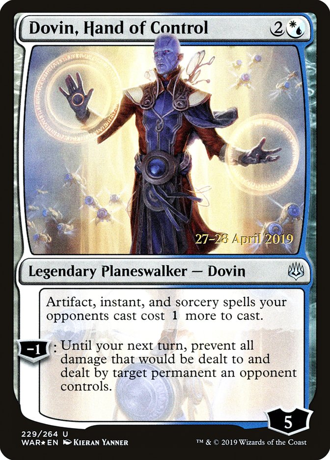 Dovin, Hand of Control  [War of the Spark Prerelease Promos] | Good Games Adelaide SA