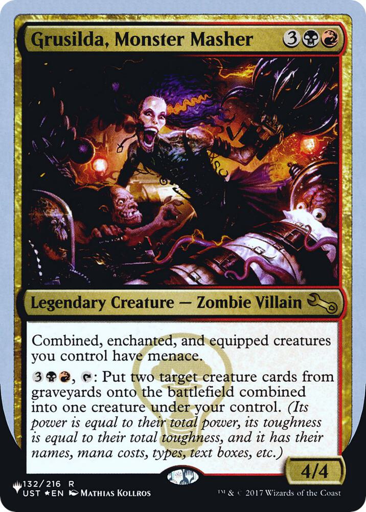 Grusilda Monster Masher 132/216 (The List Reprints)  - Foil | Good Games Adelaide SA