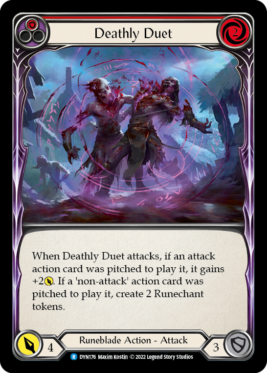 Deathly Duet (Red) [DYN176] (Dynasty)  Rainbow Foil | Good Games Adelaide SA