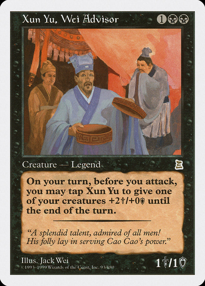 Xun Yu, Wei Advisor 93 (Portal Three Kingdoms)  | Good Games Adelaide SA