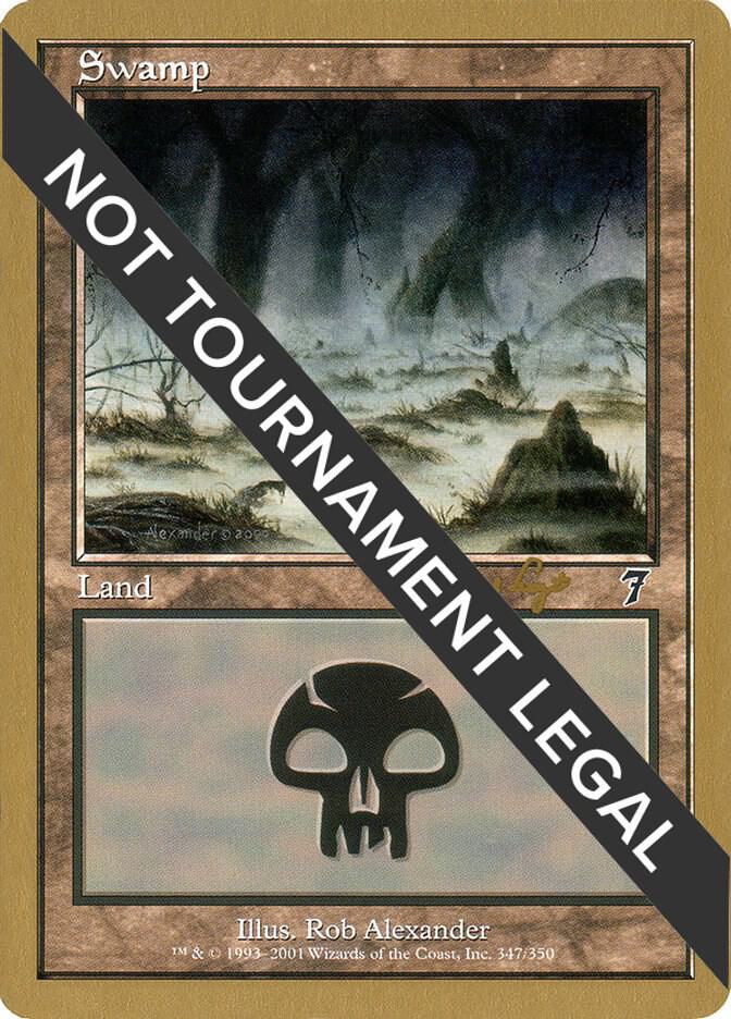 Swamp 347 2001 Tom van de Logt 7ED  (World Championship Decks)  | Good Games Adelaide SA