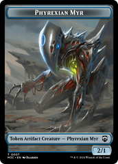 Phyrexian Myr // Servo Double-Sided Token [Modern Horizons 3 Commander Tokens] | Good Games Adelaide SA
