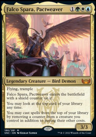 Falco Spara, Pactweaver (Promo Pack) [Streets of New Capenna Promos] | Good Games Adelaide SA