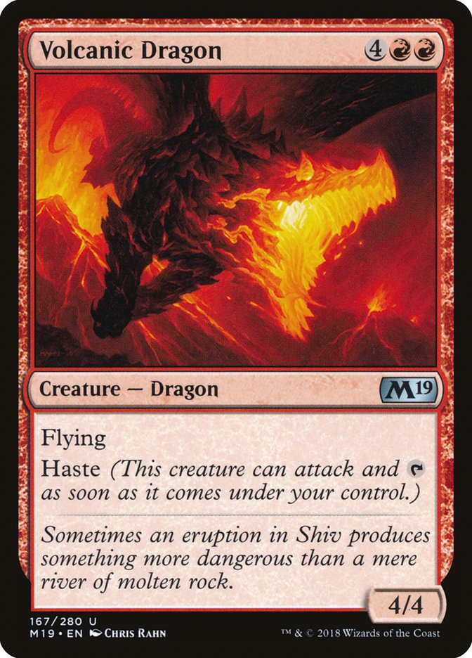 Volcanic Dragon [Core Set 2019] | Good Games Adelaide SA