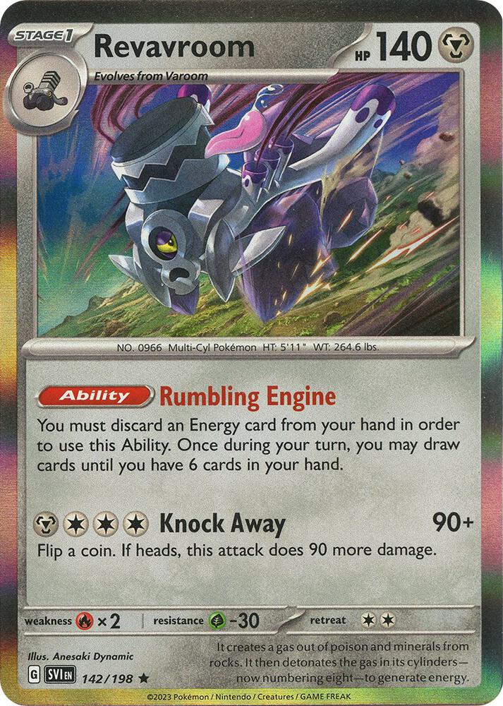 Revavroom 142/198 (SV01: Scarlet & Violet Base Set)  - Holofoil | Good Games Adelaide SA