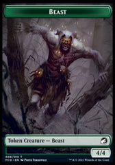 Beast (008) // Spider Double-sided Token [Innistrad: Midnight Hunt Tokens] | Good Games Adelaide SA