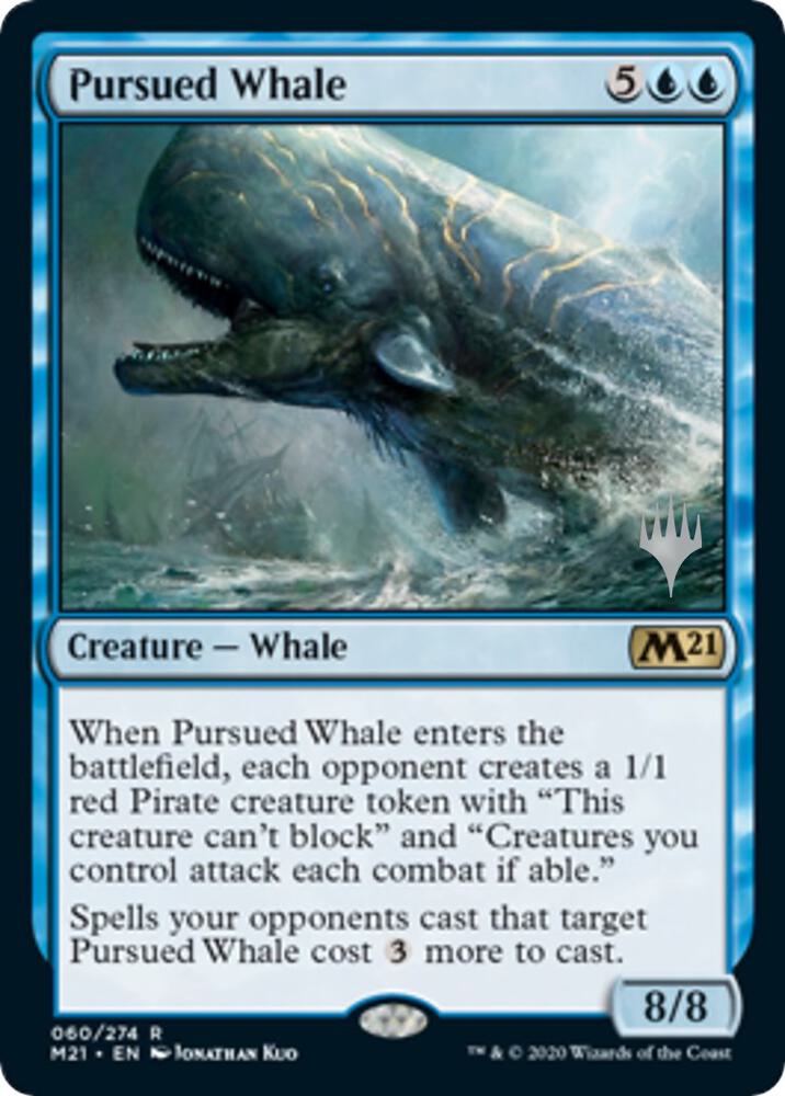 Pursued Whale 60 (Promo Pack: Core Set 2021)  - Foil | Good Games Adelaide SA