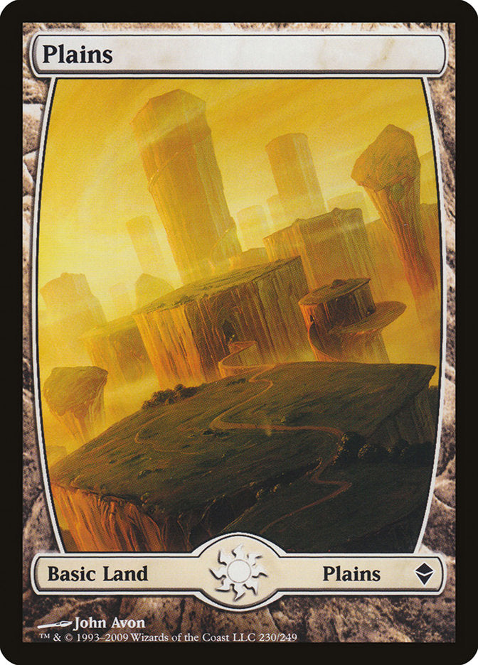 Plains (230) - Full Art [Zendikar] | Good Games Adelaide SA