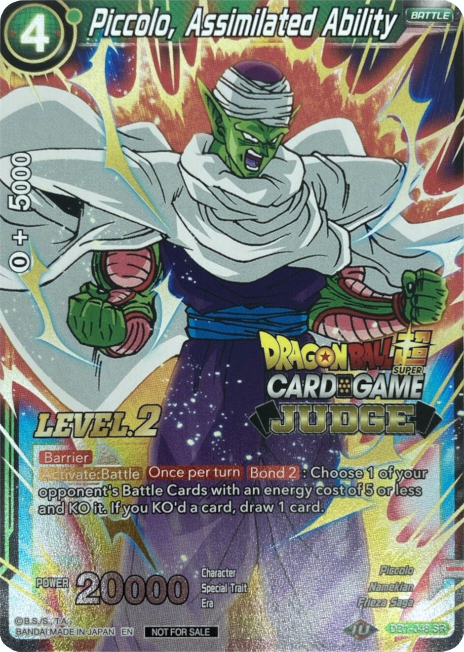 Piccolo, Assimilated Ability (Level 2) (DB1-048) [Judge Promotion Cards] | Good Games Adelaide SA