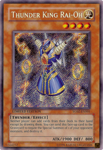 Thunder King Rai-Oh [YG02-EN001] Secret Rare | Good Games Adelaide SA