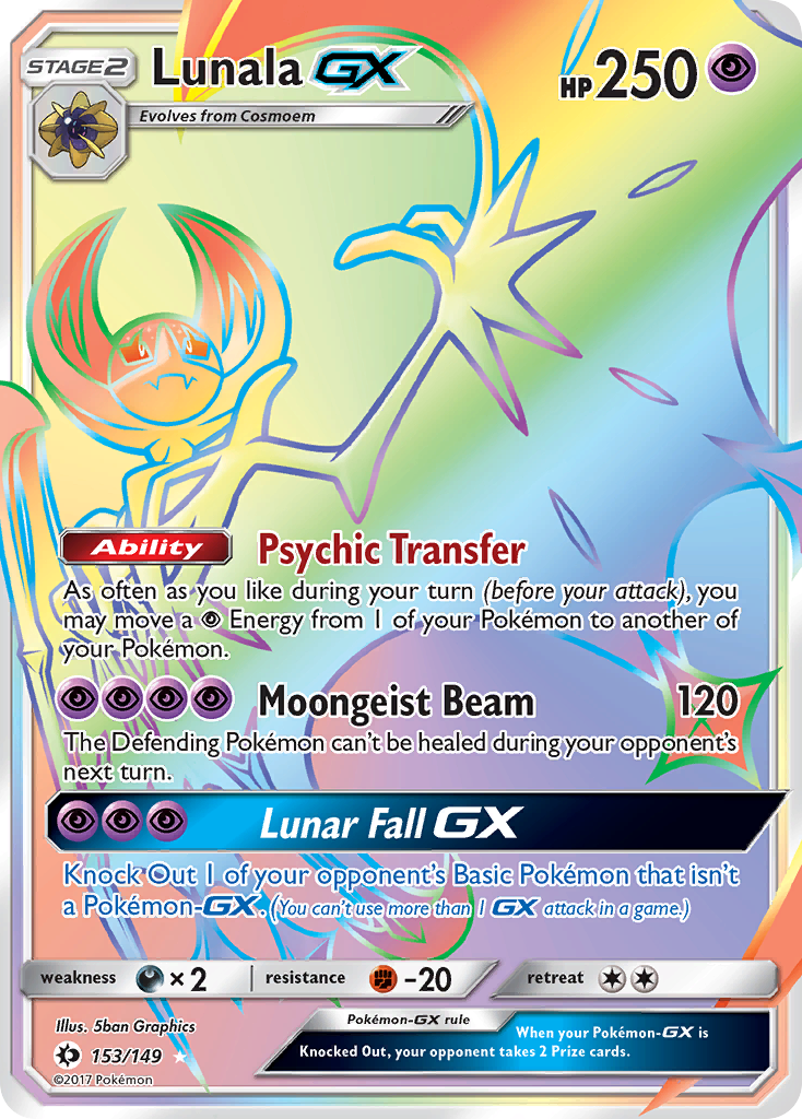 Lunala GX (153/149) [Sun & Moon: Base Set] | Good Games Adelaide SA
