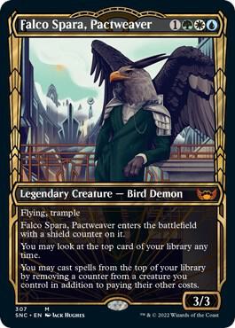 Falco Spara Pactweaver Showcase 307 (Streets of New Capenna)  - Foil | Good Games Adelaide SA