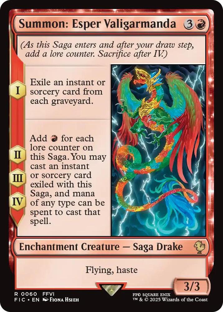 Summon: Esper Valigarmanda 60 (Commander: FINAL FANTASY)  - Foil | Good Games Adelaide SA