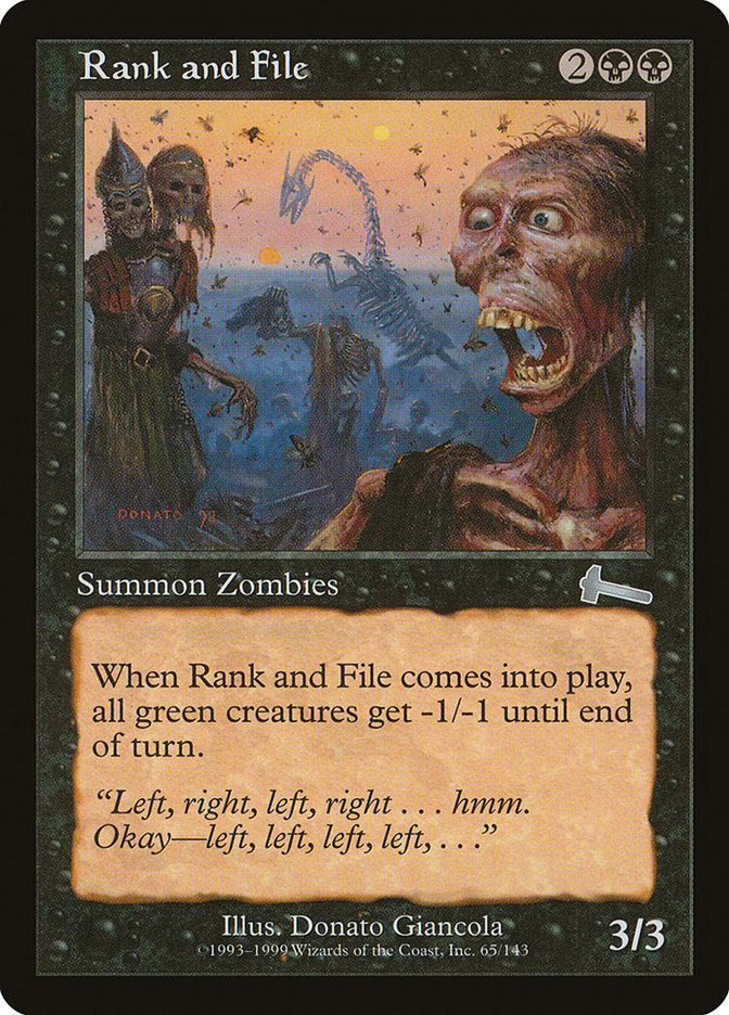 Rank and File 65 (Urza's Legacy)  - Foil | Good Games Adelaide SA