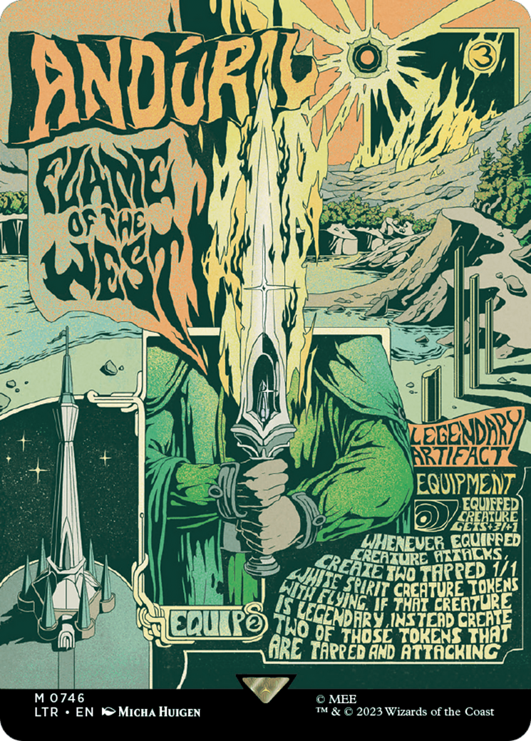 Anduril, Flame of the West (Borderless Poster) [The Lord of the Rings: Tales of Middle-Earth] | Good Games Adelaide SA