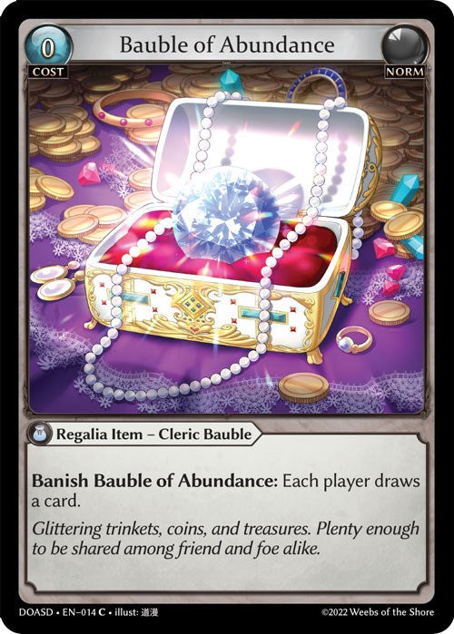 Bauble of Abundance (014) [Dawn of Ashes: Starter Decks] | Good Games Adelaide SA