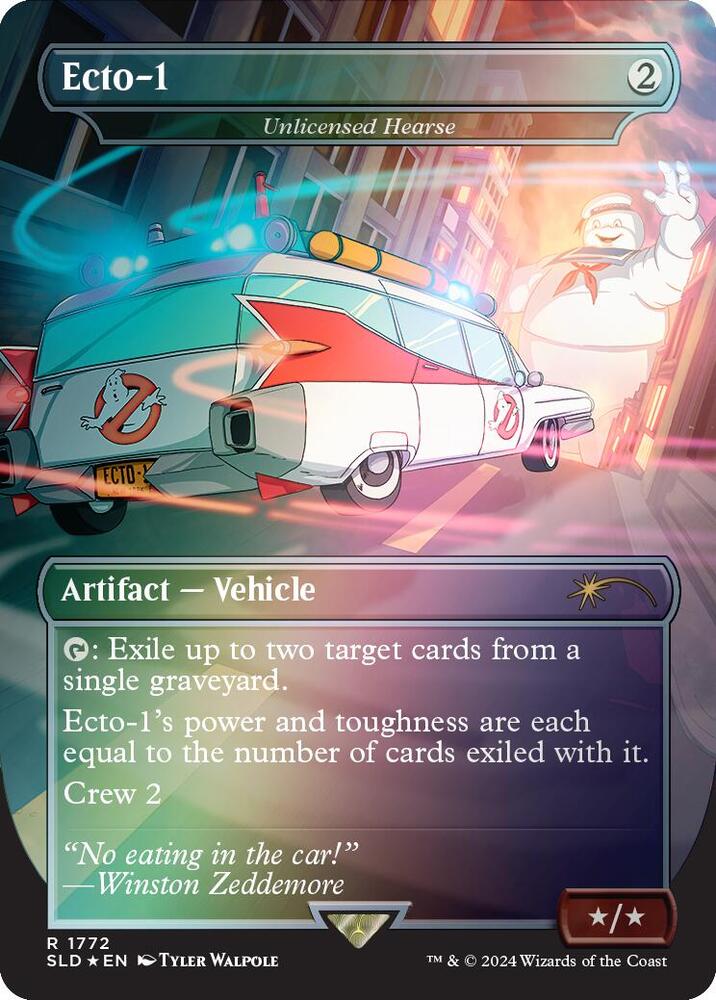 Ecto 1 Unlicensed Hearse Rainbow Foil 1772 (Secret Lair Drop Series)  - Foil | Good Games Adelaide SA