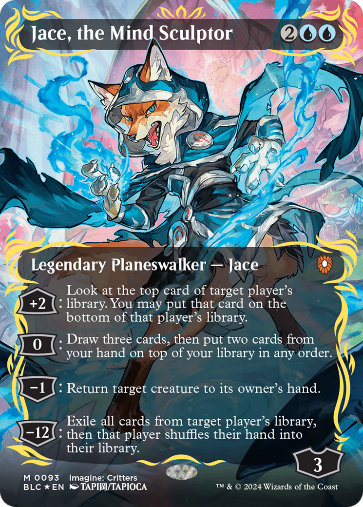 Jace, the Mind Sculptor (Borderless) (Raised Foil) [Bloomburrow Commander] | Good Games Adelaide SA