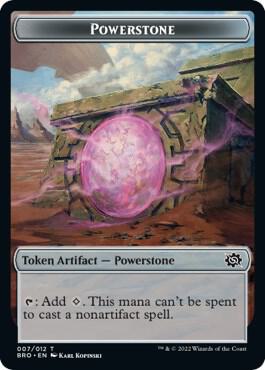 Powerstone Elemental Double Sided Token 7 // 14 (The Brothers' War)  - Foil | Good Games Adelaide SA