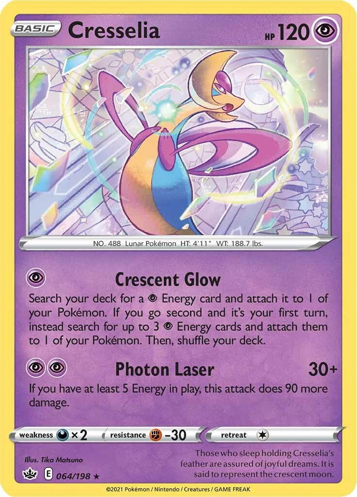 Cresselia (064/198) (Theme Deck Exclusive) [Sword & Shield: Chilling Reign] | Good Games Adelaide SA
