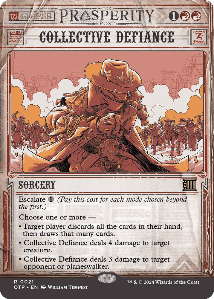 Collective Defiance 21 (Outlaws of Thunder Junction: Breaking News)  - Foil | Good Games Adelaide SA