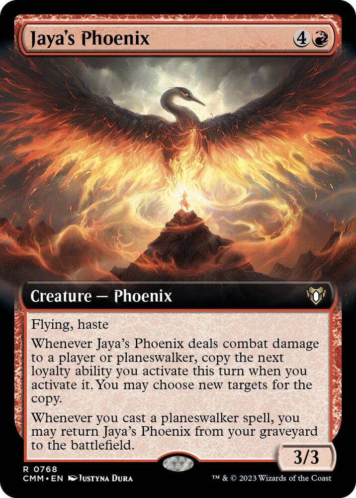 Jaya's Phoenix 768 (Commander Masters)  - Extended Art Foil | Good Games Adelaide SA