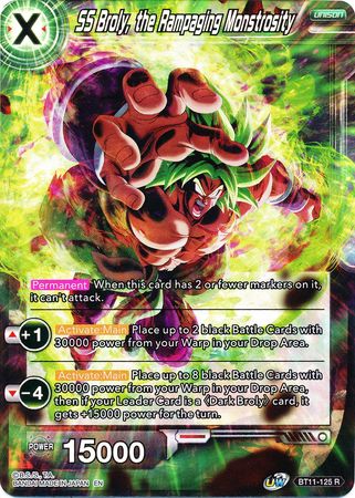 SS Broly, the Rampaging Monstrosity [BT11-125] | Good Games Adelaide SA