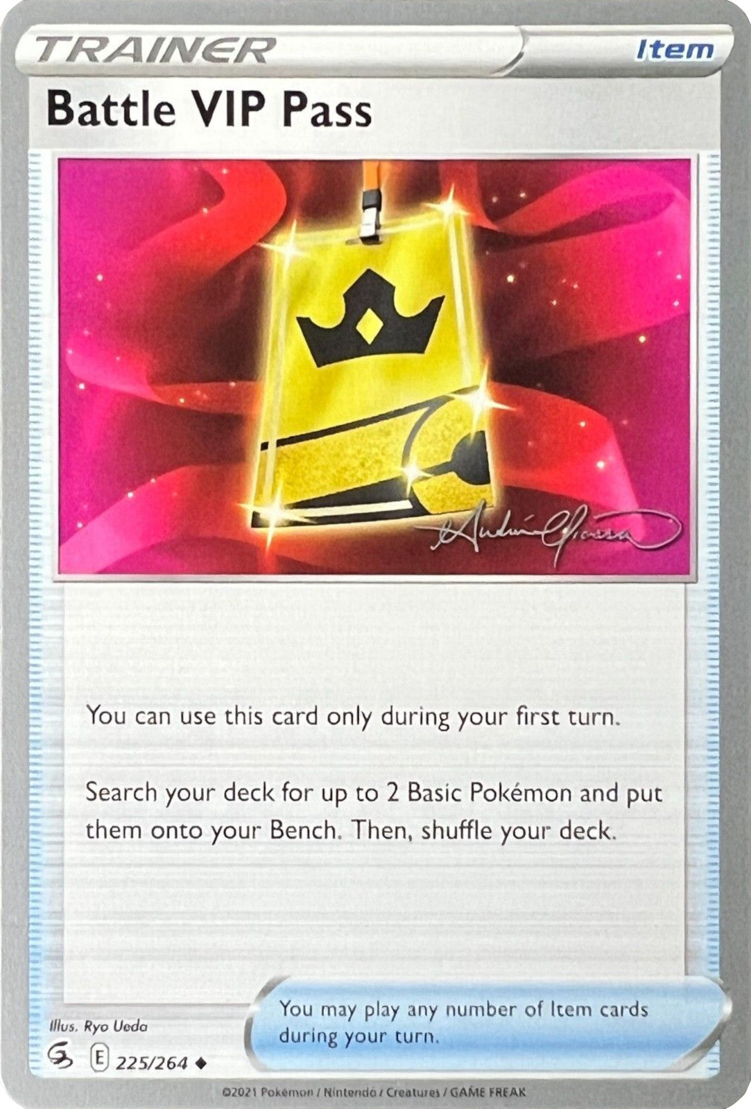 Battle VIP Pass (225/264) (The Shape of Mew - Andre Chiasson) [World Championships 2022] | Good Games Adelaide SA