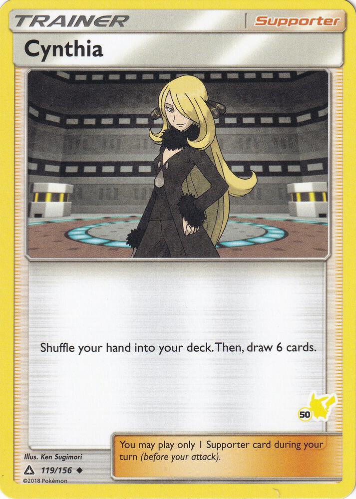 Cynthia 119 156 50 Pikachu Stamped 119/156 (Battle Academy)  | Good Games Adelaide SA