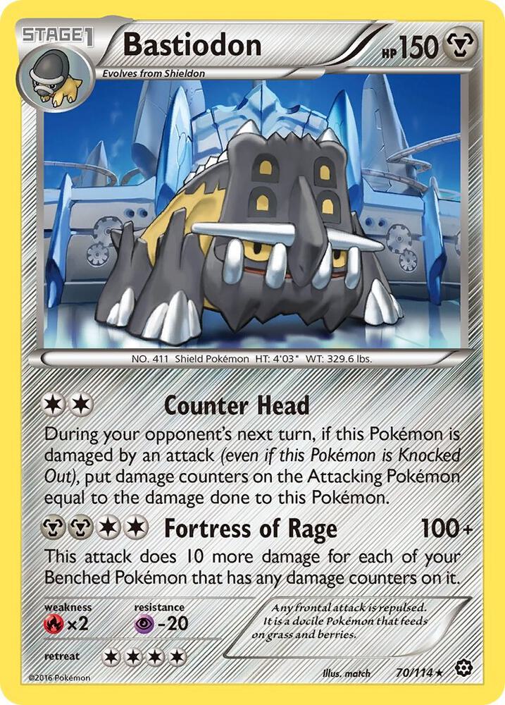 Bastiodon 70/114 (XY - Steam Siege)  | Good Games Adelaide SA
