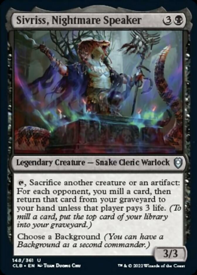 Sivriss, Nightmare Speaker [Commander Legends: Battle for Baldur's Gate] | Good Games Adelaide SA