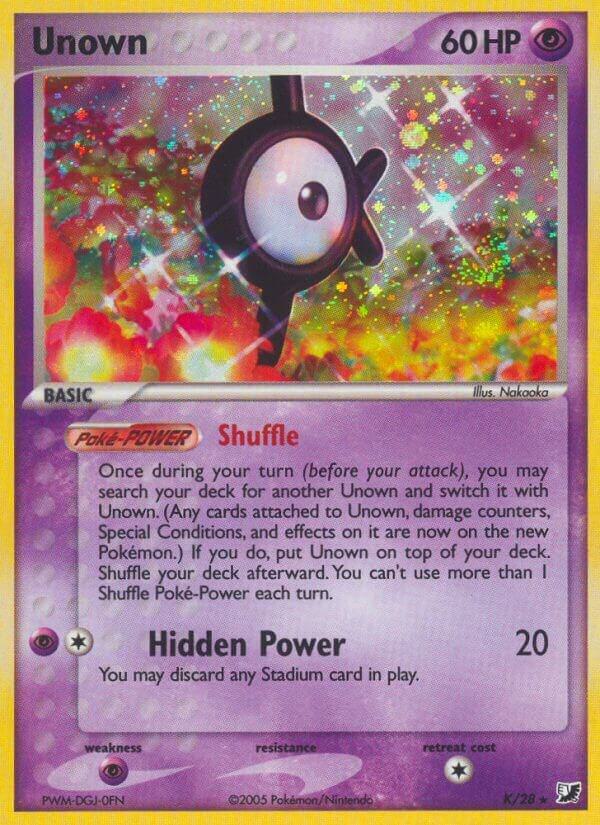 Unown K K/28 (Unseen Forces)  - Holofoil | Good Games Adelaide SA