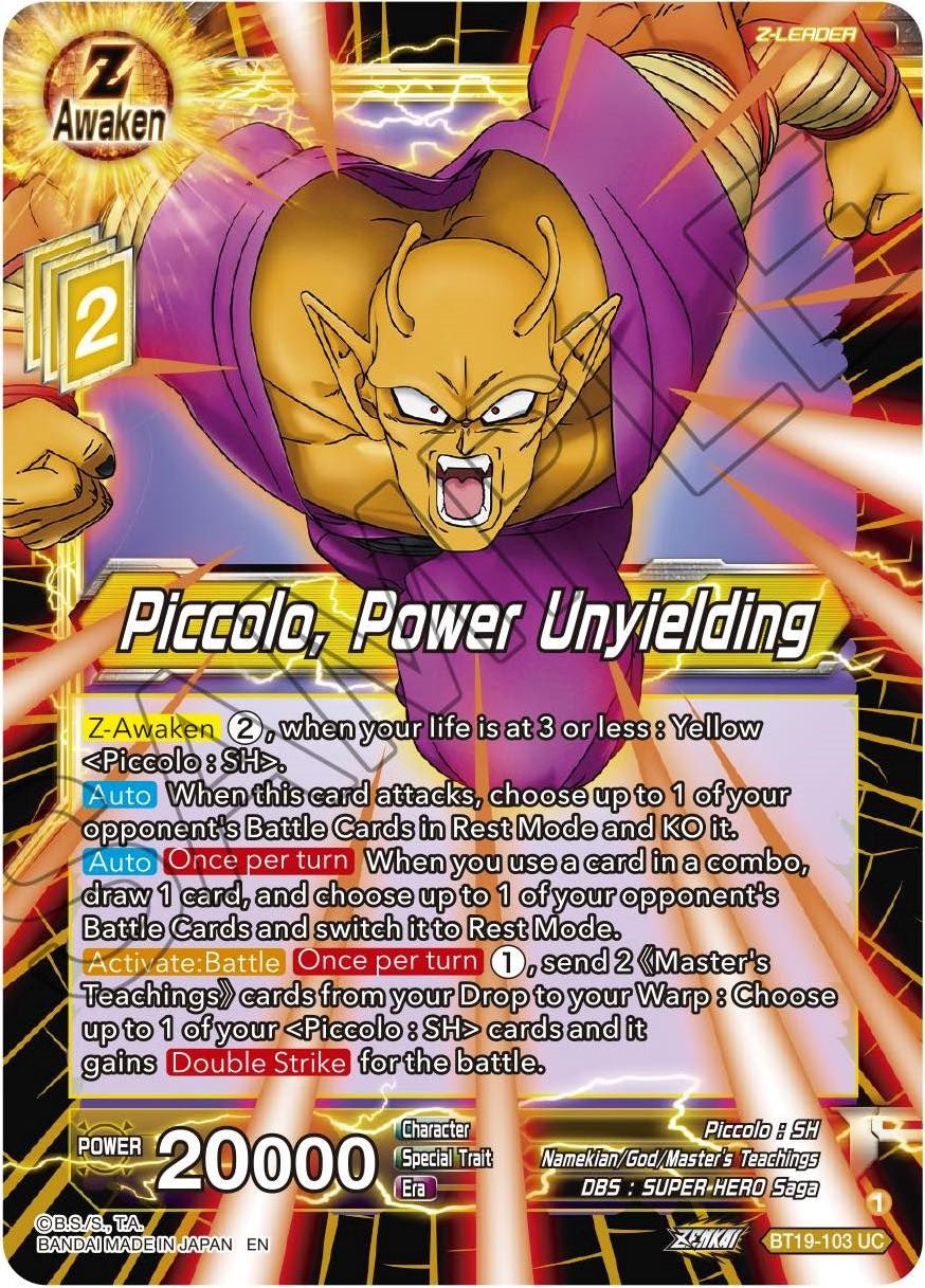Piccolo, Power Unyielding (BT19-103) [Fighter's Ambition] | Good Games Adelaide SA