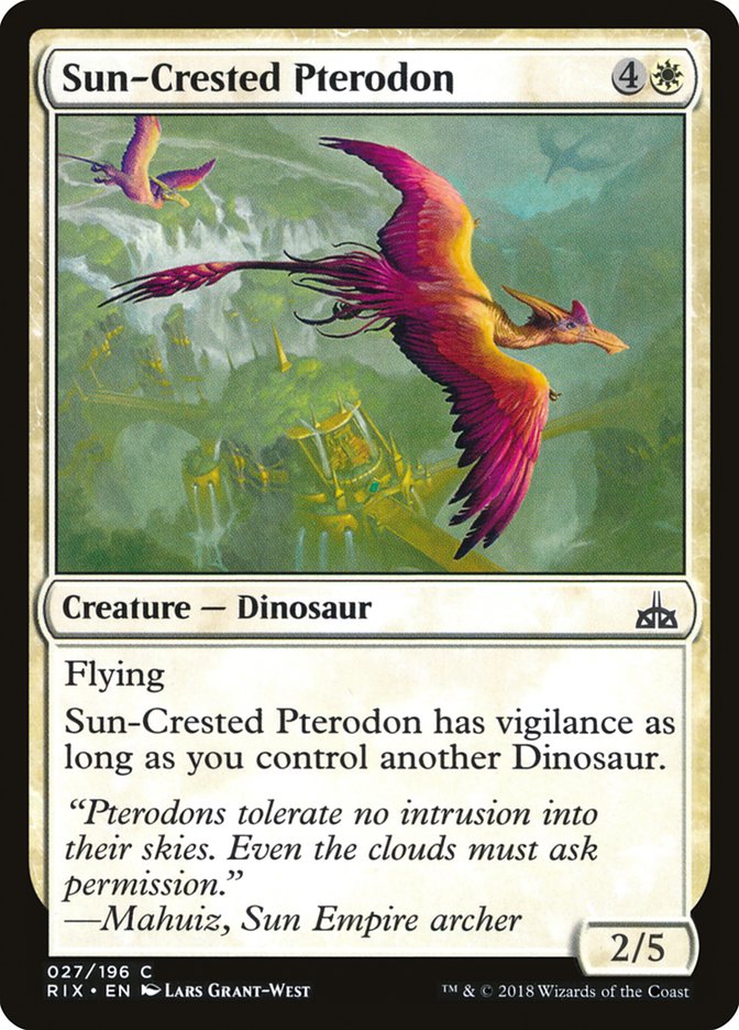 Sun-Crested Pterodon [Rivals of Ixalan] | Good Games Adelaide SA