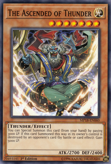 The Ascended of Thunder [MP18-EN060] Short Print | Good Games Adelaide SA