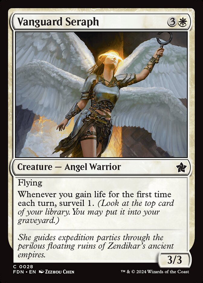 Vanguard Seraph 28 (Foundations)  - Foil | Good Games Adelaide SA