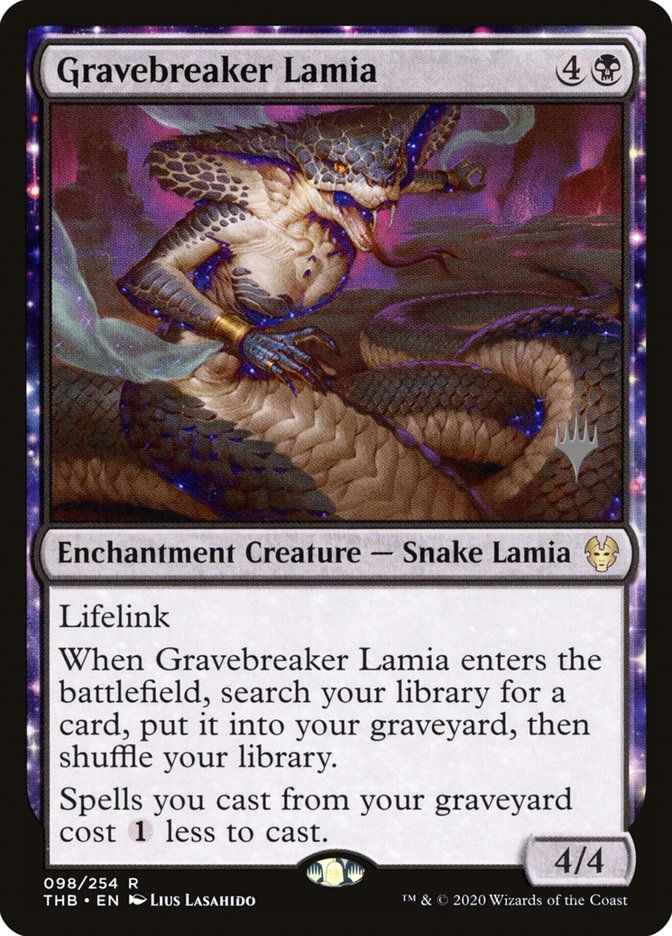 Gravebreaker Lamia (Promo Pack) [Theros Beyond Death Promos] | Good Games Adelaide SA