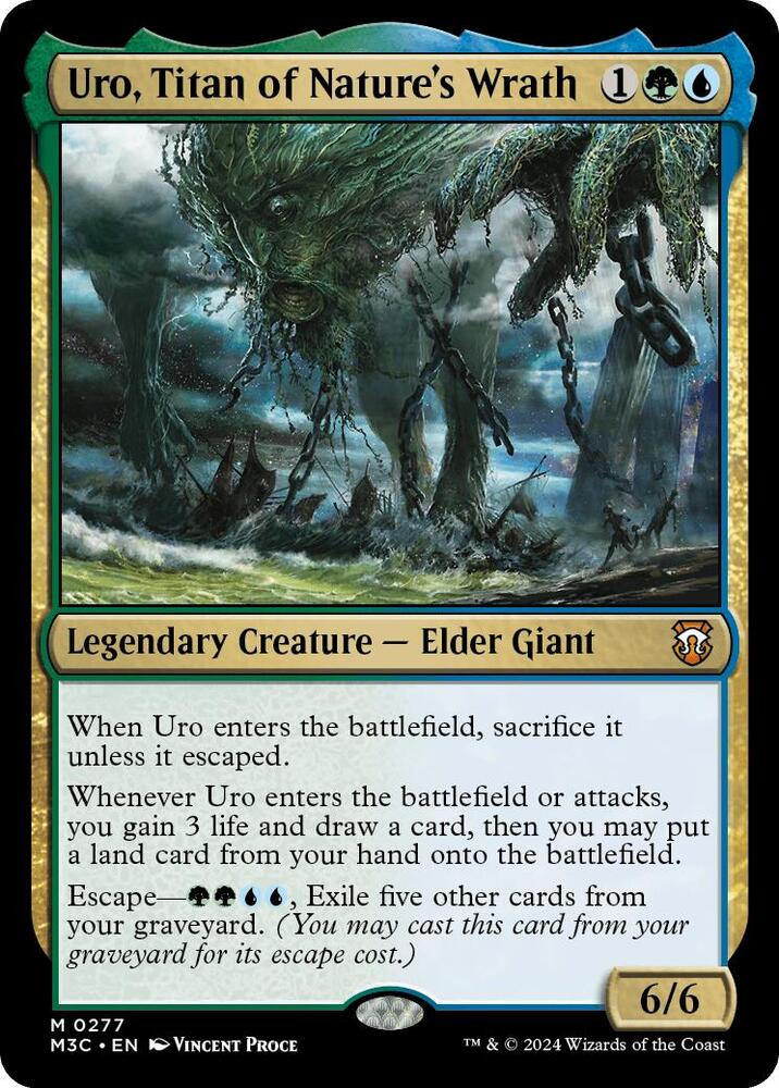 Uro, Titan of Nature's Wrath 277/411 (Commander: Modern Horizons 3)  - Ripple Foil | Good Games Adelaide SA