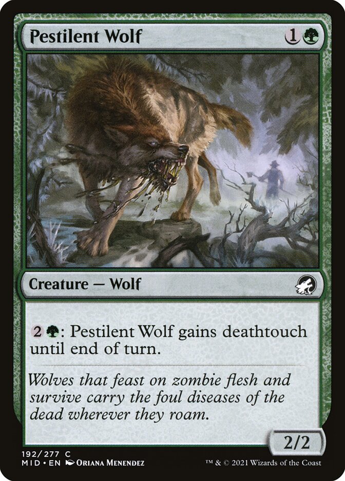 Pestilent Wolf 192 (Innistrad: Midnight Hunt)  | Good Games Adelaide SA