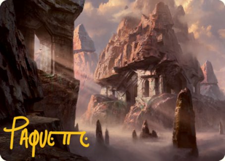 Mountain (277) Art Card (Gold-Stamped Signature) [Dungeons & Dragons: Adventures in the Forgotten Realms Art Series] | Good Games Adelaide SA