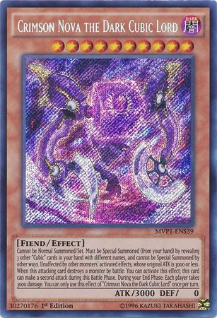 Crimson Nova the Dark Cubic Lord [MVP1-ENS39] Secret Rare | Good Games Adelaide SA