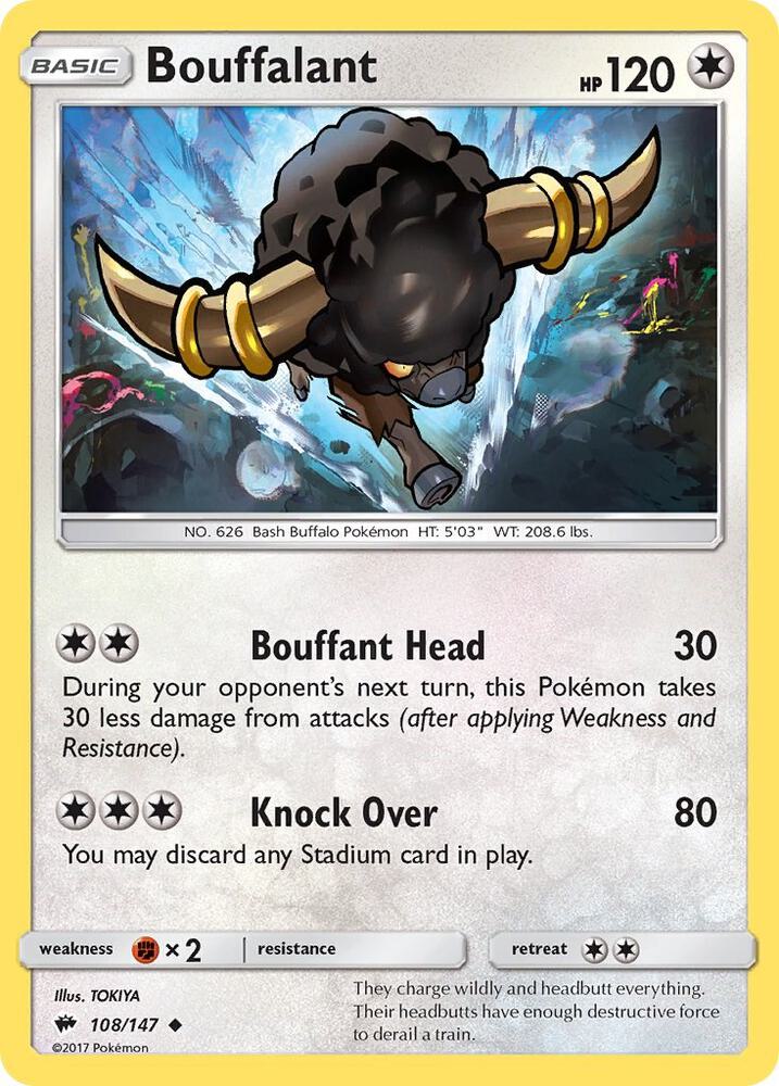 Bouffalant 108/147 (SM - Burning Shadows)  | Good Games Adelaide SA